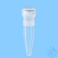 Mikro-Schraubröhren, 1,5 ml, PP, steril mit montiertem Verschluss (100 Stck.)...