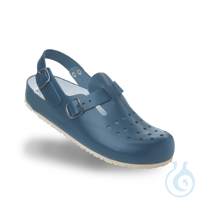 Sandale Modell BAD TÖLZ gelocht, mit Rist- und Fersenriemen, blau, Gr. 38...