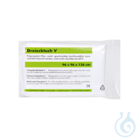 Dreiecktuch V reinweiß nach DIN 13168 ca. 96 x 96 x 136 cm Dreiecktuch V...
