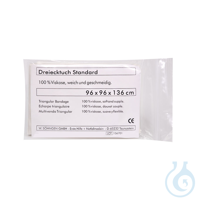 Dreiecktuch Standard rohweiß nach DIN 13168, ca. 96 x 96 x 136 cm Dreiecktuch...