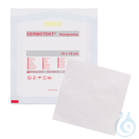 DERMOTEKT Kompresse V ca. 10 x 10 cm einzeln steril verpackt DERMOTEKT...