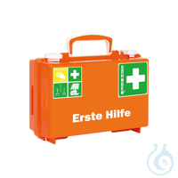 Erste-Hilfe Koffer QUICK-CD mit Füllung Norm DIN 13157, orange mit...