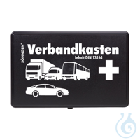 KFZ-Verbandkasten Standard mit Füllung DIN 13164, schwarz KFZ-Verbandkasten...