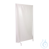 Bettschirm 1-flügelig, Bezug PVC weiß Bettschirm 1-flügelig, Bezug PVC weiß  
