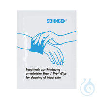 Feuchttuch zur Reinigung unverletzter Haut, einzeln Feuchttuch zur Reinigung...