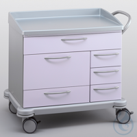Verband- und Behandlungswagen mit 1 Schublade Typ 9D, links 1 Schublade Typ...