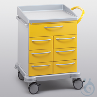 Verband- und Behandlungswagen mit 1 Schublade Typ 6D und 6 Schubladen Typ 3D...