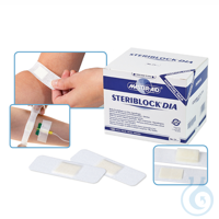 Steriblock Dia Wundauflagen steril weiß 86 x 25 mm (100 Stck.) UK = 60 Pack...