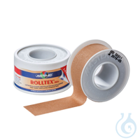 Rolltex skin Heftpflaster hautfarben 5 m x 1,25 cm (18 Rl.) UK = 20 Pack...