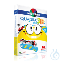 Quadra 3D boys Wundverband zwei Formen Sortiment (20 Stck.) UK = 192 Pack...