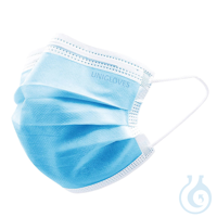 Einmal-Mundschutz Profil Plus SMALL, blau (50 Stck.) UK = 10 Pack...