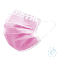 Einmal-Mundschutz Profil Plus SMALL, pink (50 Stck.) UK = 10 Pack...