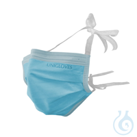 OP-Mundschutz Basic, mit Bändern, blau (50 Stck.) UK = 10 Pack OP-Mundschutz...