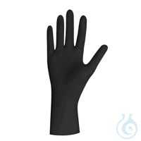 BLACK LATEX U.-Handschuhe Gr. S, Latex unsteril puderfrei schwarz (100 Stck.)...