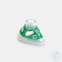 Bi-Maske Gr. 2 für Kinder, klein, 22 mm I.D., grün, mit Silikonlippe Bi-Maske...