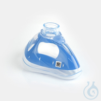 Bi-Maske Gr. 6 für Erwachsene, groß, 22 mm I.D., blau, mit Silikonlippe...
