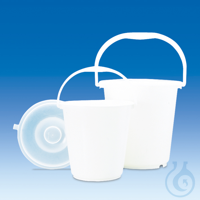 Eimer, PE-HD, weiß, graduiert, ohne Deckel, 5 Ltr. Eimer, PE-HD, weiß,...
