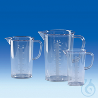Messbecher, SAN, erhabene Skala, 250 ml  Kart. = 12 Stck. Messbecher, SAN,...