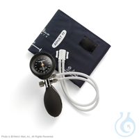 DuraShock Blutdruckmessgerät DS55 schwarz, Ø 50 mm, verchromt, 2-Schlauch,...