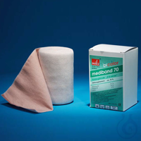 mediband 70 Kurzzugbinden bicolor 10 m x 10 cm, haut/weiß (10 Stck.) 2-in-1...