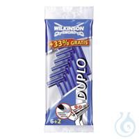 Einmal-Rasierer Wilkinson Duplo, unsteril, zweischneidig (6+2 Stck.) Kart. =...