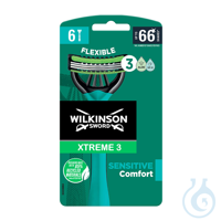 Einmal-Rasierer Wilkinson Xtreme 3 Sensitive (6 Stck.) Kart. = 10 Pack...