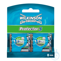 Ersatzklingen für Wilkinson Protector 3 (8 Stck.) Kart. = 10 Pack / UK = 100...