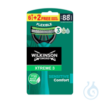 Einmal-Rasierer Wilkinson Xtreme 3 Sensitive (6+2 Stck.)#WLS W950148000#...
