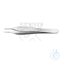 anat. mini-Pinzette nach ADSON, gerade, kreuzgerieft, 12 cm anat....
