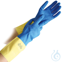 Chemikalienschutzhandschuhe Dualprene, gelb/blau, Gr. 10/XL | Latex/Neopren...