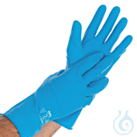 Chemikalienschutzhandschuhe Satin Blue, blau, Gr. 10/XL | Latex beidseitig...