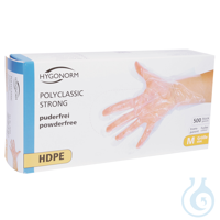 HDPE-Handschuhe Polyclassic Strong, transparent, Gr. 8/M gehämmert,...