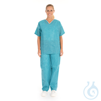 Krankenpflege Sets, Hose + Shirt, grün, Gr. XXL | SMS mit Innentaschen...