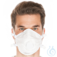 Atemschutzmasken FFP3 NR mit Ventil, vorgeformt | PP mit Kopfbändern...