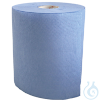 Handtuchrollen, 2-lagig, blau | Recyclingpapier, Innenabwicklung 20 cm x...