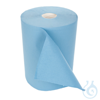 Putzpapiere, 2-lagig, blau, 38 x 35 cm | Recyclingpapier 1000 Blatt/Rolle...