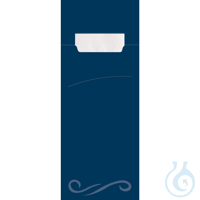 Bestecktaschen Classic, blau | Papier, FSC®-Mix weiße Serviette 33 x 33 cm,...