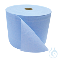 Wischtücher, Rolle, blau, 34 x 29,5 cm | Krepp-Papier 800 Blatt/Rolle