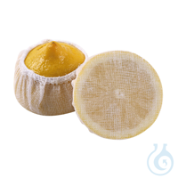 Zitronenserviertücher Stretch Wrap, weiß | Baumwolle mit Gummizug, Ø 65 mm...
