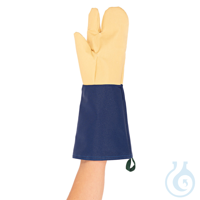 Ofenhandschuhe Burnguard Finger Plus, gelb/blau, 45 cm | VaporGuard™...