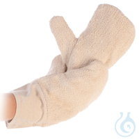 Ofenhandschuhe Bako Faust, natur, 31 cm | Baumwolle bis 50°C Ofenhandschuhe...