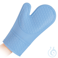 Ofenhandschuhe Heattec, hellblau, 30 cm | Silikon bis 50°C, privater Gebrauch...