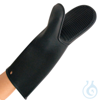 Ofenhandschuhe Shark Black, schwarz, 30 cm | Silikon bis 250°C, privater...