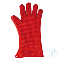 Ofenhandschuhe Heatblocker, rot, 35 cm | Silikon bis 250°C, privater Gebrauch...