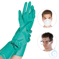 Reinigungsset, 3-teilig Inhalt: 1x Maske, 1x Brille, 1x Handschuh