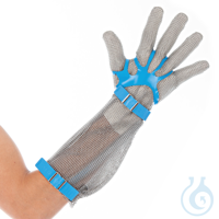 Stechschutzhandschuh mit Stulpe, 20 cm, Gr. 9/L | Edelstahl...