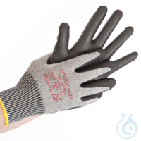Schnittschutzhandschuhe Cut Safe, grau/schwarz, Gr. 11/XXL | PU-Beschichtung...