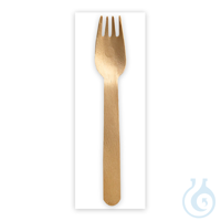 Bestecksets Fork | Holz, FSC® 100% Kraftpapierhülle, Inhalt: Gabel und...