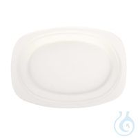 Teller, oval, 230 x 165 mm | Zuckerrohr weiß Teller, oval, 230 x 165 mm |...