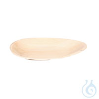 Teller, oval, 250 x 165 mm | Palmblatt Höhe 26 mm, natur Teller, oval, 250 x...